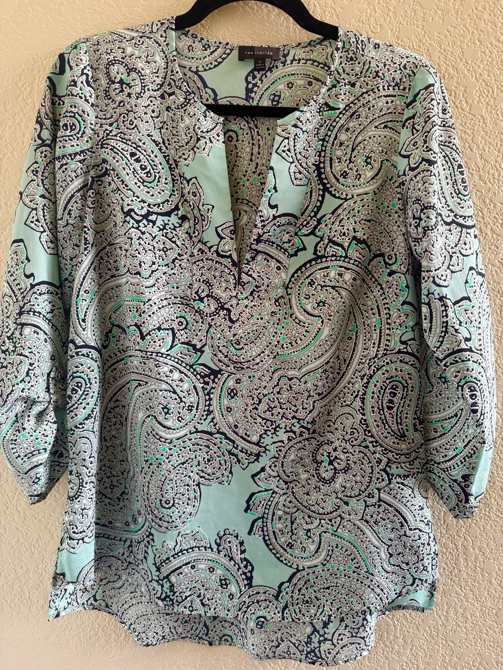 The Limited Mint Paisley Split-Neck Tunic - Picture 2 of 4